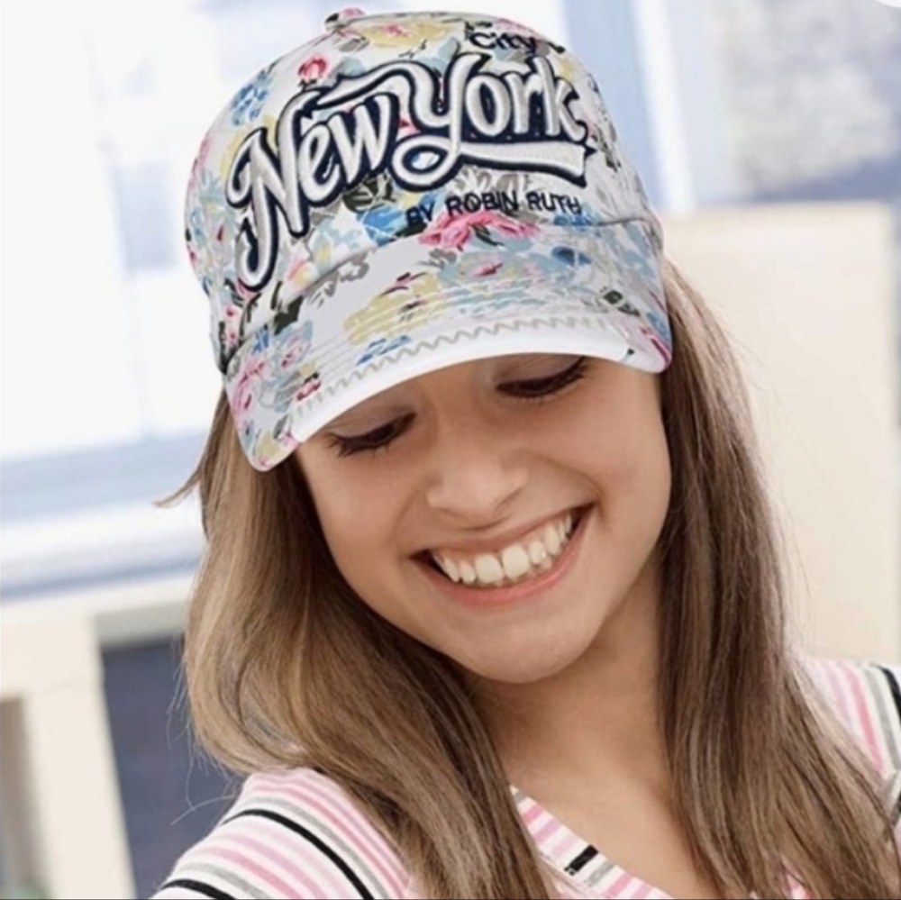Robin Ruth "New York" City Floral Baseball Cap